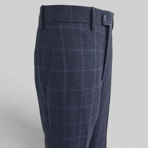 John W. Nordstrom JWN Wool Cashmere Blend Flat Front Dress Pants W36xL30.75 - Picture 4 of 14